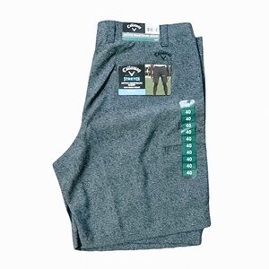 Callaway Men's Opti-Dri Active Waistband Performance Golf Shorts Sz 40 Dark Grey